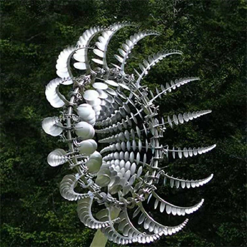 Anti-Rust Kinetic Metall Wind Spinner Windmühle für Gartendekoration und Landschaftsbau im Freien 0