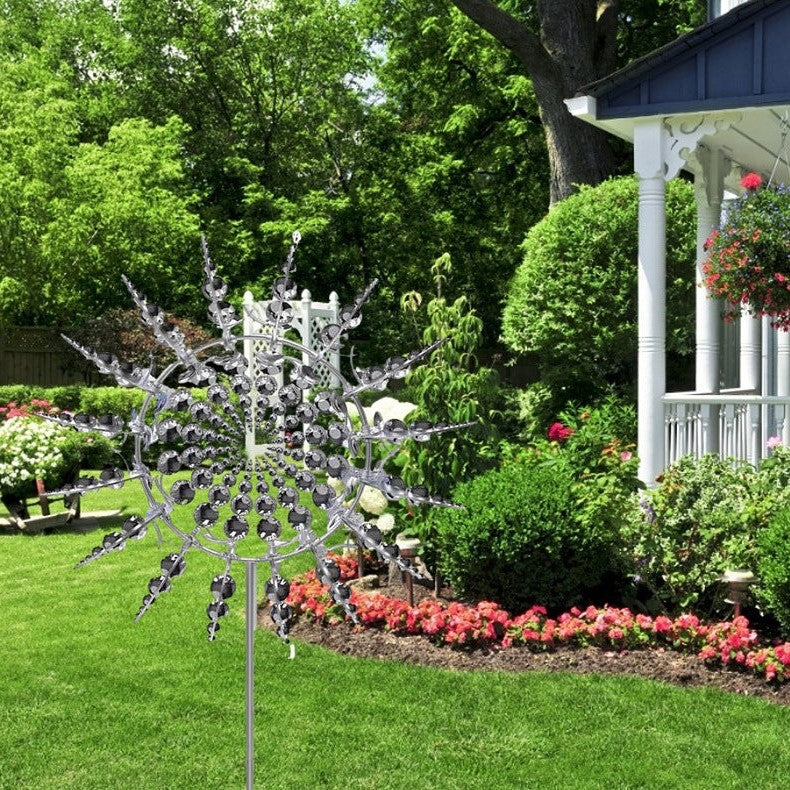 Anti-Rust Kinetic Metall Wind Spinner Windmühle für Gartendekoration und Landschaftsbau im Freien 4