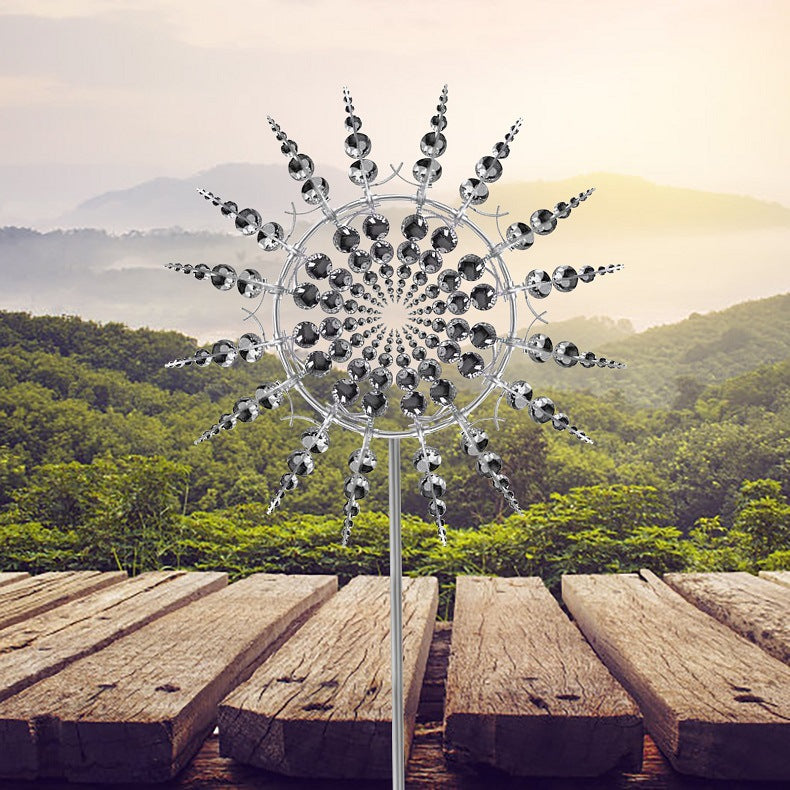 Anti-Rust Kinetic Metall Wind Spinner Windmühle für Gartendekoration und Landschaftsbau im Freien 5