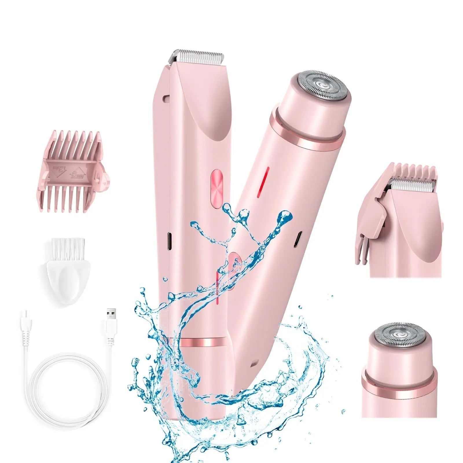 AquaGlow | Wasserdichter, wiederaufladbarer Bikinitrimmer für eine glatte Rasur 6