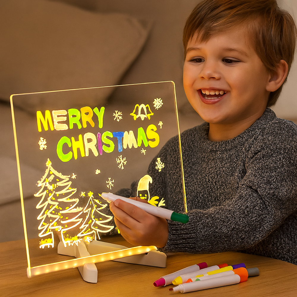 ArtGlow | LED-Zeichentafel für Kinder – Pädagogisches Weihnachtsspielzeug 0