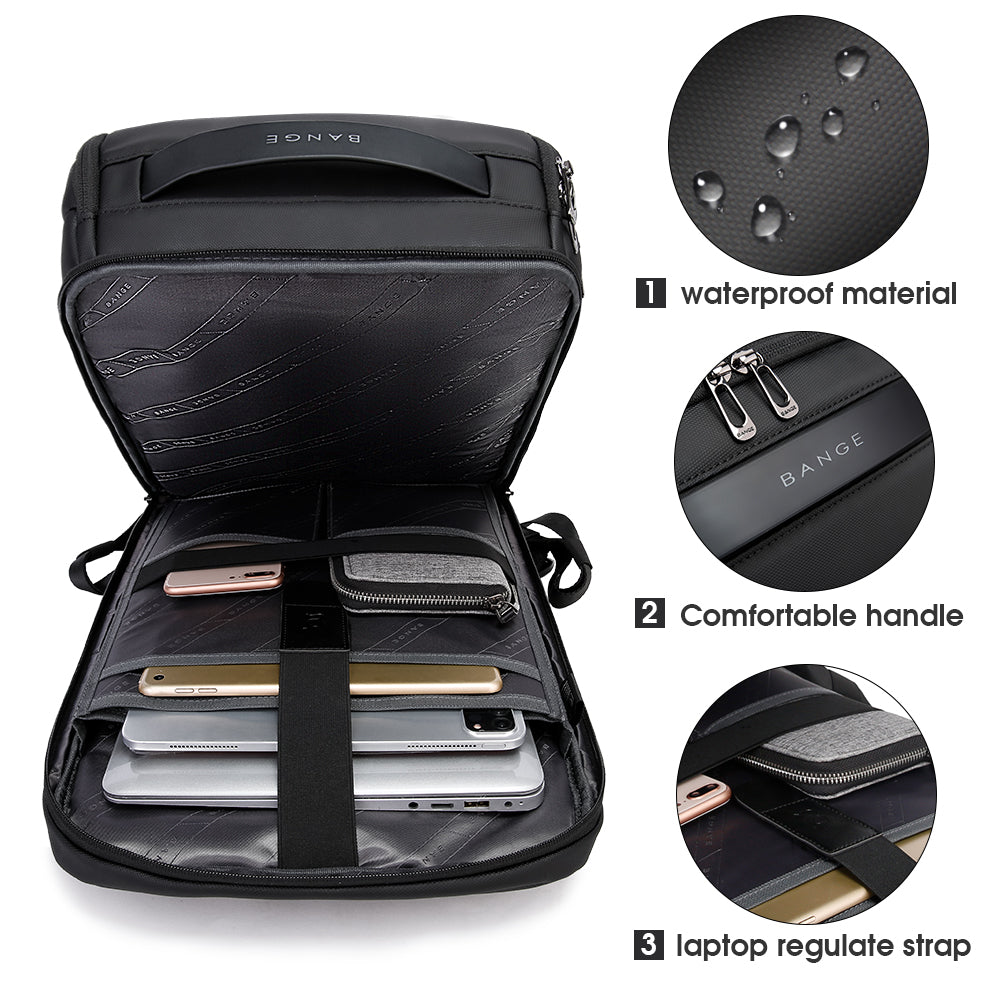 BANGE Neu Kommen Neue business 15,6 zoll Laptop Rucksack Für Männer und frauen 2