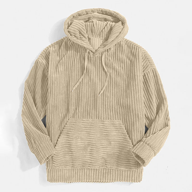 LUCKY | Kord Pullover mit Kapuze
