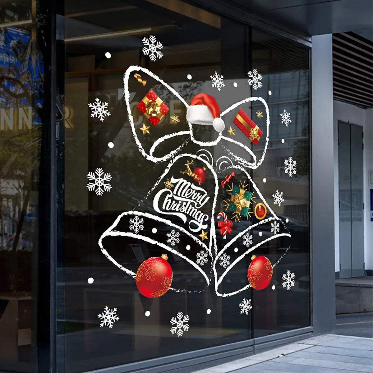 BellWindowDecor | Kreatives Set Weihnachtsfensteraufkleber 0