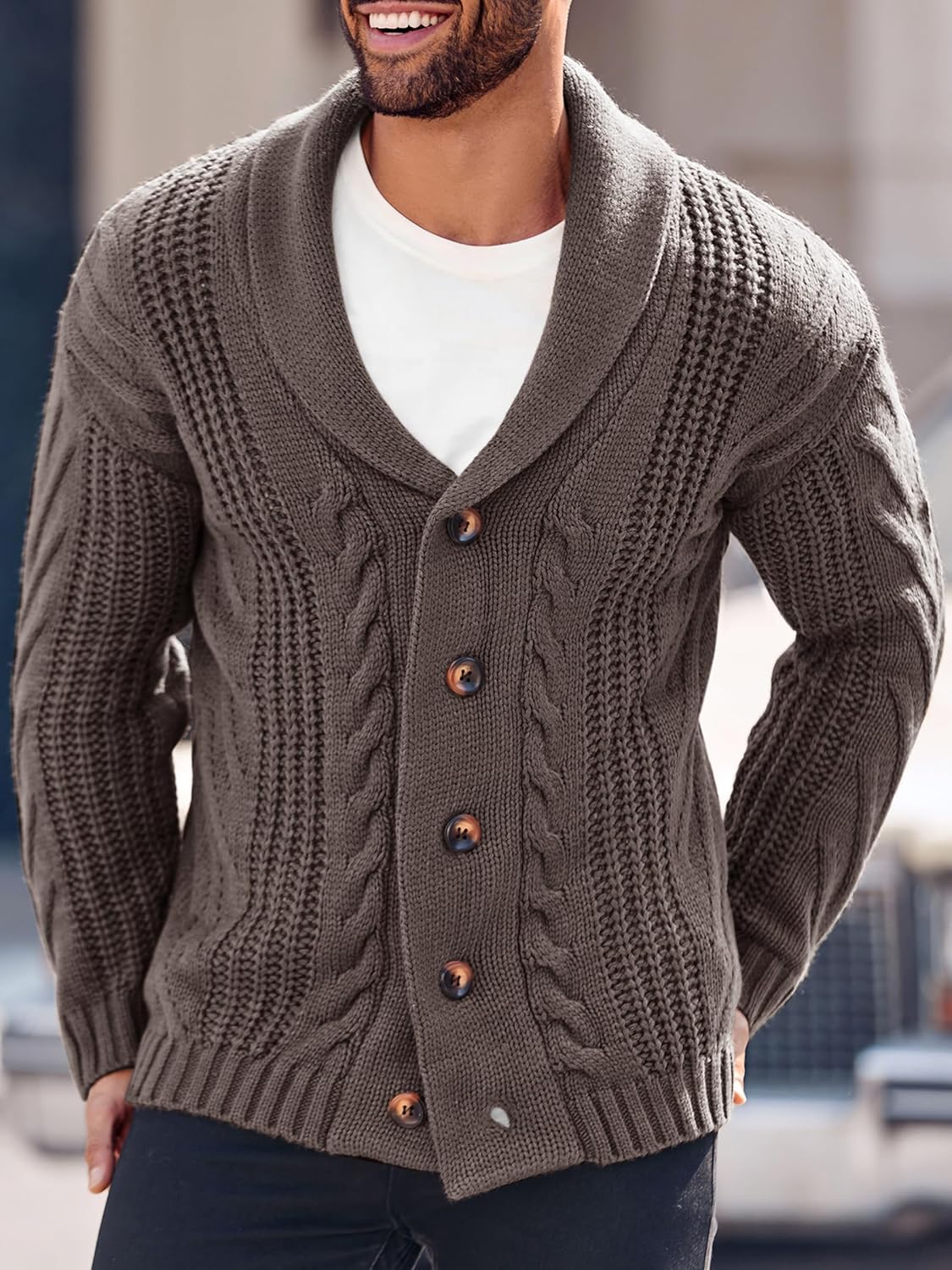 Bequeme Herren-Strickjacke - Lucas 11