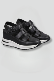 Bequeme Sandalen Damen mit Orthopädischem Arch Support und Strukturierter Plateau-Sohle für Alltag 1