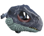 Blaue Dinosaurier-Kopfbedeckung, Sicheldrache mit Klauenmaske 3