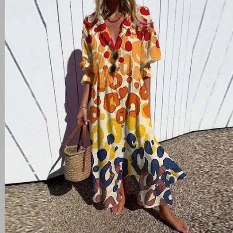 Böhmisches Maxi Kleid – Elegantes Sommermaxikleid für Frauen, Ideal für Strand und Sommerfeste 1