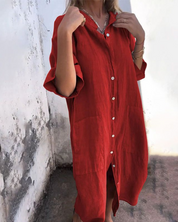 Boho-Hemdkleid Damen – Leichtes, Elegantes Kleid für Sommer, Vielseitig und Stylisch 5