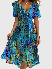 Boho Sommerkleid für Frauen | Elegantes Maxikleid mit Bauchbedeckung 4