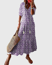 Boho Vintage Sommerkleid für Frauen - Elegantes, luftiges Design für warme Tage 2