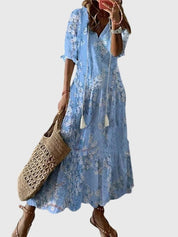 Boho Vintage Sommerkleid für Frauen - Elegantes, luftiges Design für warme Tage 4