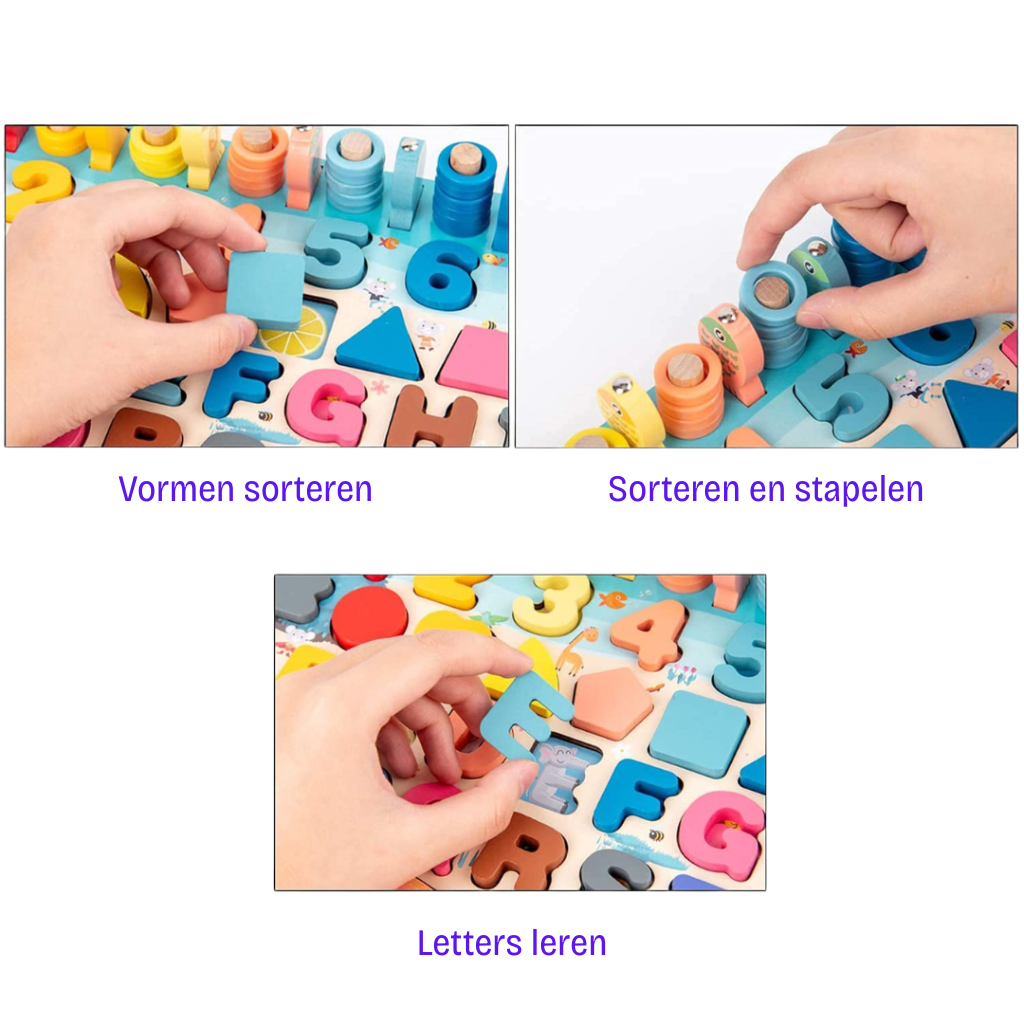 Buchenholzwunder | Montessori-Lernspielzeug für interaktives Lernen 5