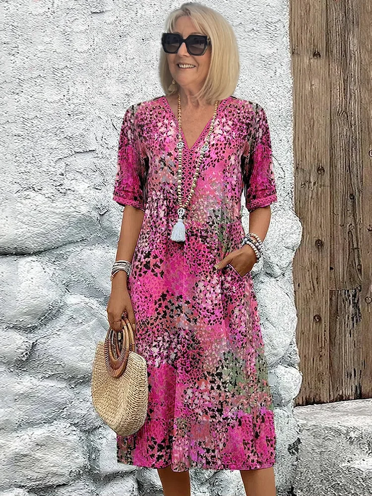 Buntes Midikleid für Frauen – Elegantes Sommerkleid für jeden Anlass 2