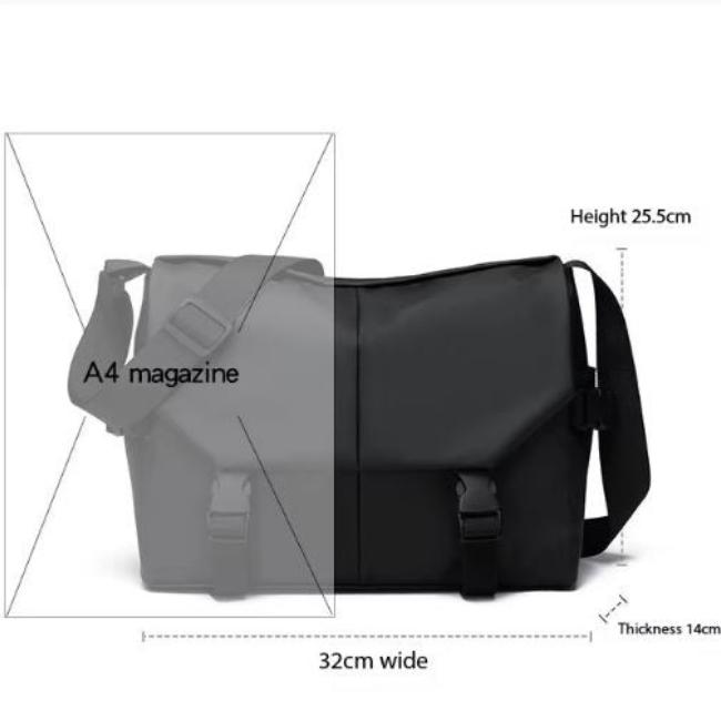 Mason | Vattentålig läder crossbody messenger- och resväska