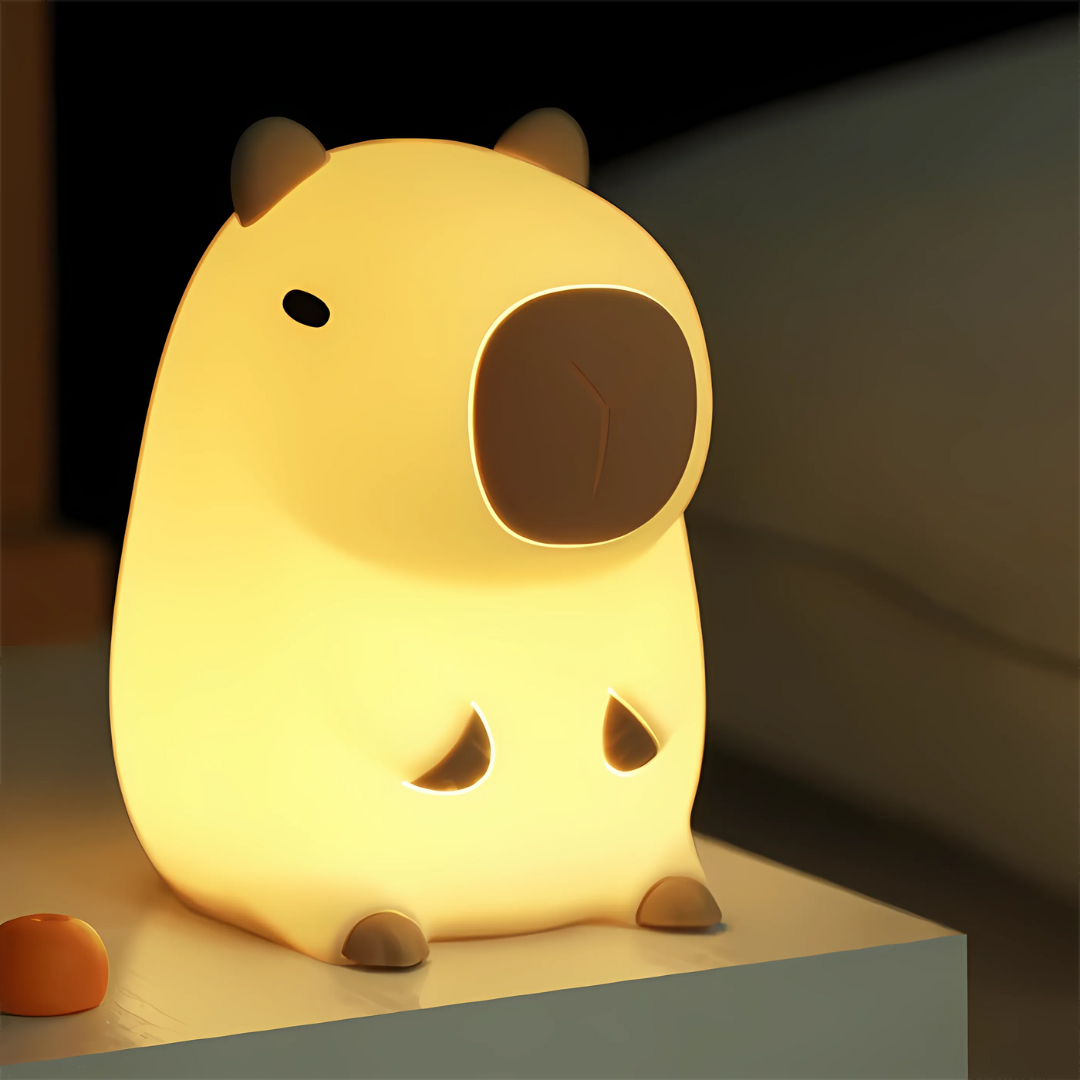 CapybaraGlow | Verstellbares Silikon-Nachtlicht für entspannende Atmosphäre 0