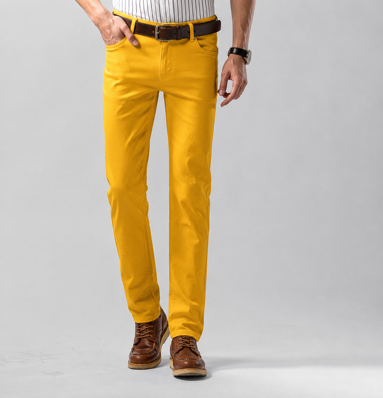Florian | Moderiktiga Slim Fit-byxor för herrar – Bekväma och avslappnade