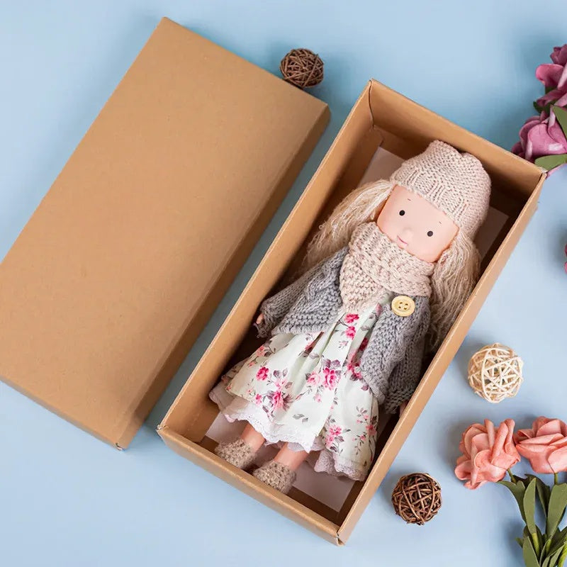 CuddlyCharm | Plüsch-Anziehpuppe mit Accessoires Geschenkset 13