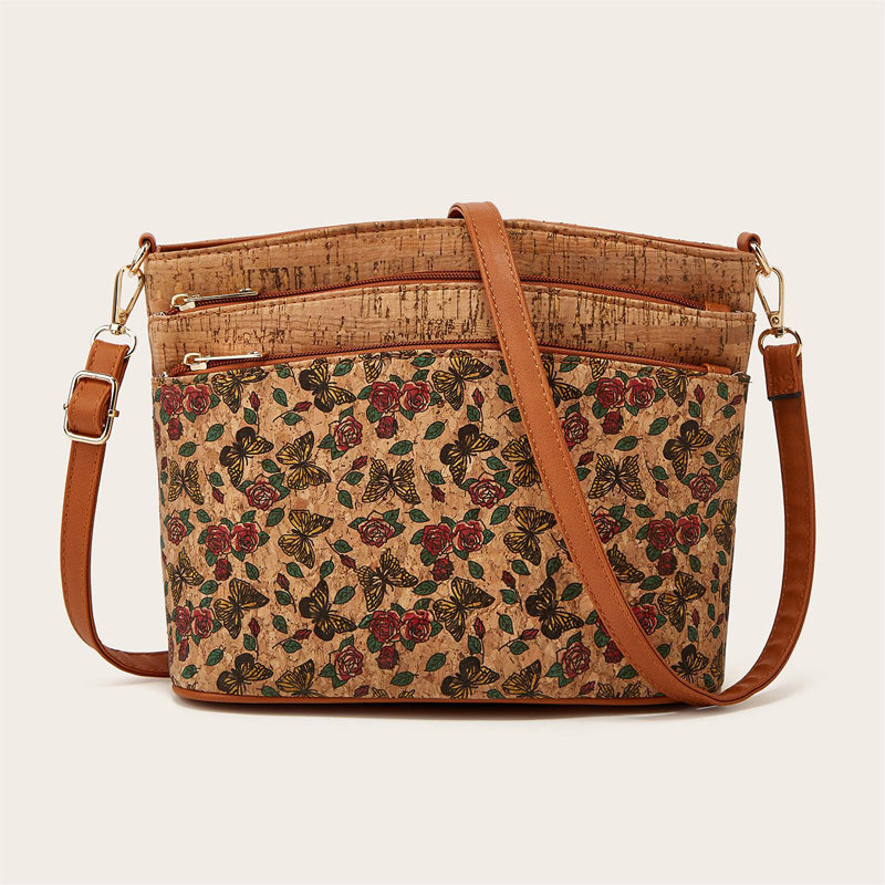 Damen-Schultertasche im Ethno-Stil aus PU-Leder 0