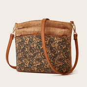 Damen-Schultertasche im Ethno-Stil aus PU-Leder 2