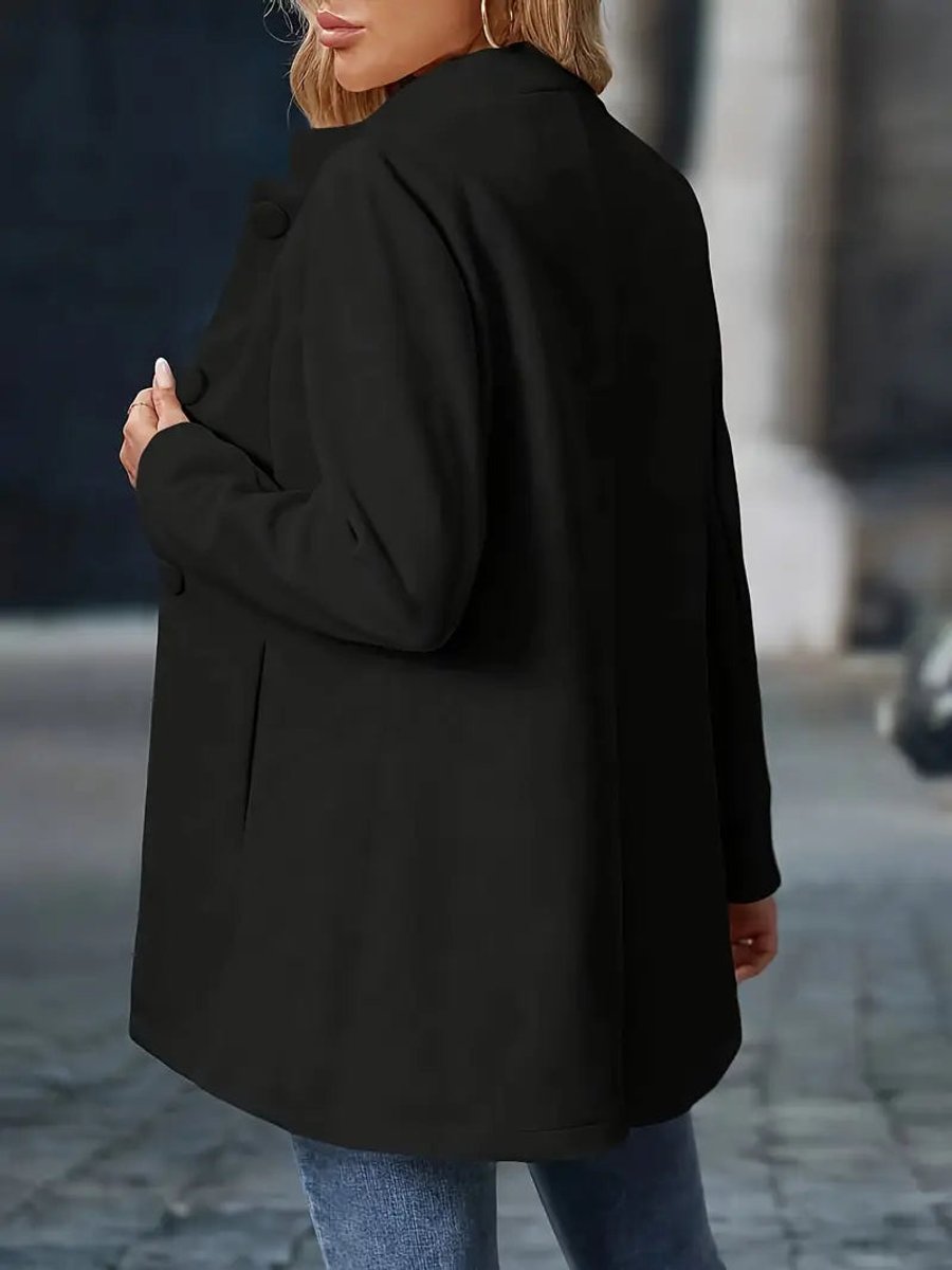 Damen Eleganter Stehkragen Blazer Figurschmeichelnder Taillierter Schnitt Modern 7
