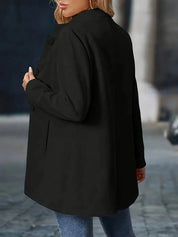 Damen Eleganter Stehkragen Blazer Figurschmeichelnder Taillierter Schnitt Modern 7