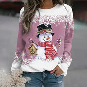 Damen Festlicher Weihnachtspullover Warm Strick 2