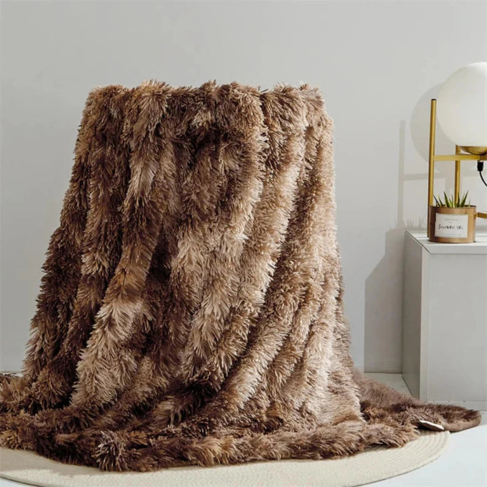 Damen Fleece Decke Kuschelig Weich Atmungsaktiv 4