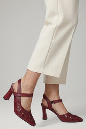 Damen Heels mit Orthopädischer Polsterung und Verstellbarem Schnallenverschluss für Komfort und Stil 4