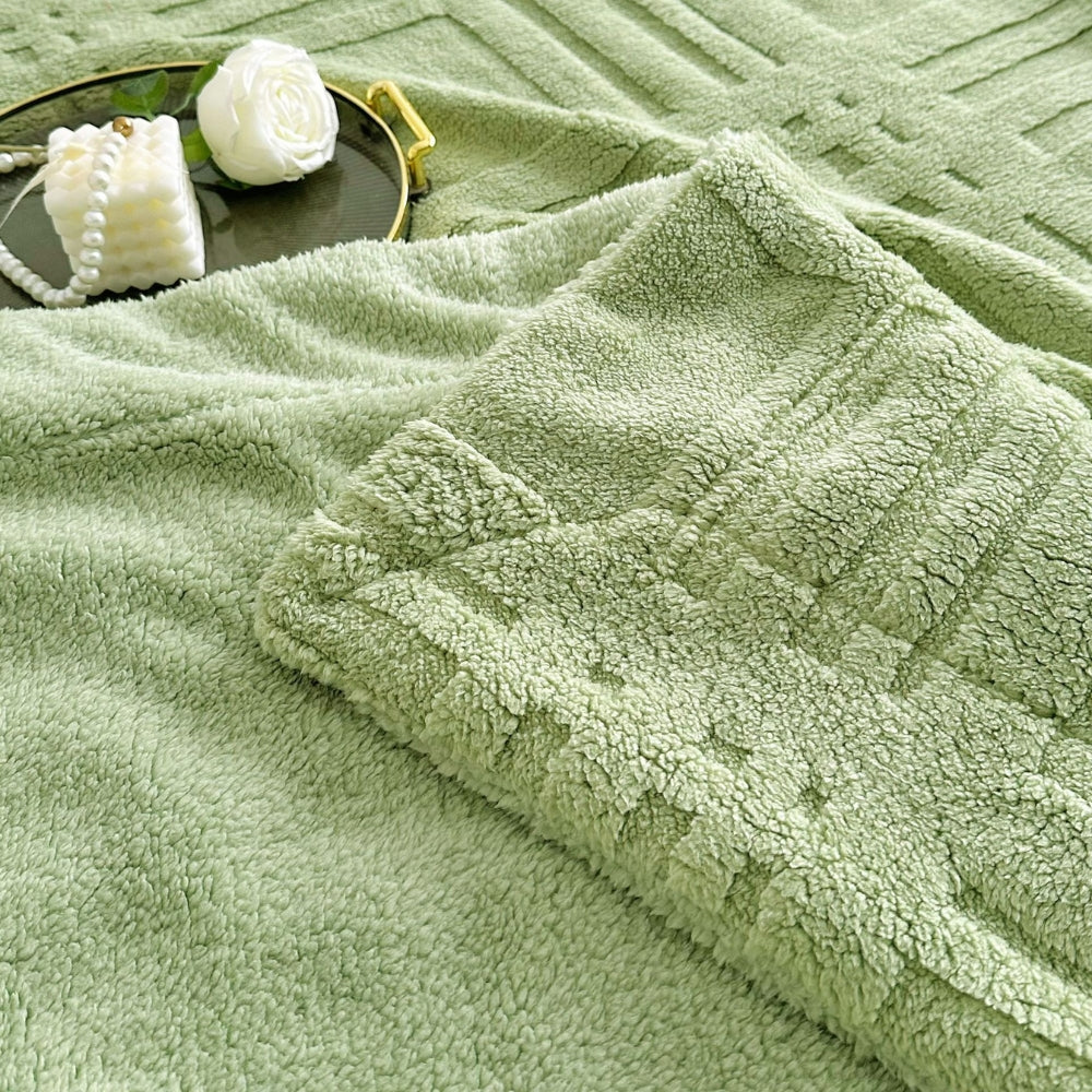 Damen Kuscheldecke aus Mikrofaser mit Stilvollem Karomuster für Gemütliche Abende 8