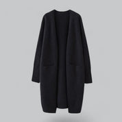 Damen Langer Oversized Strickcardigan Mit Offener Vorderseite Für Komfort Und Stil 3