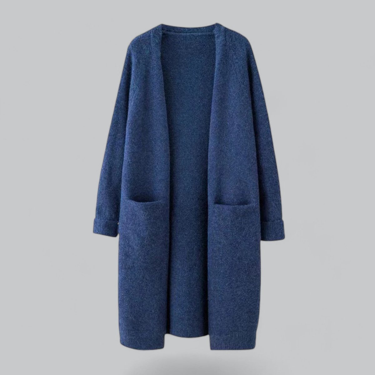 Damen Langer Oversized Strickcardigan Mit Offener Vorderseite Für Komfort Und Stil 4