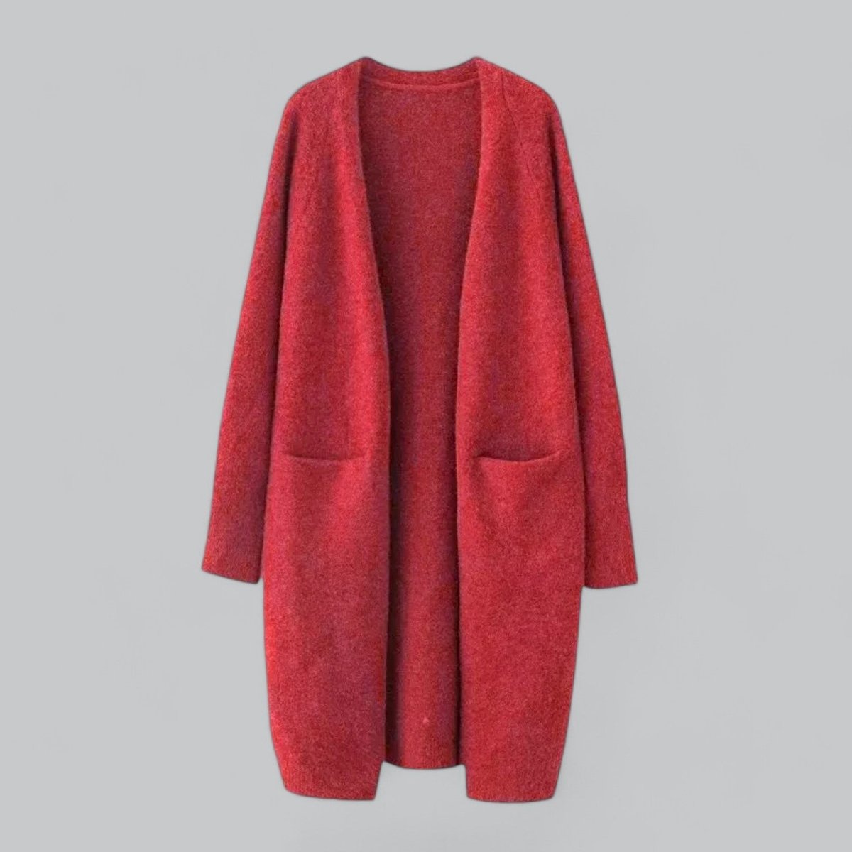 Damen Langer Oversized Strickcardigan Mit Offener Vorderseite Für Komfort Und Stil 6