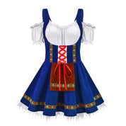 Damen Mini Elegante Oktoberfest Dirndl Kleid 5