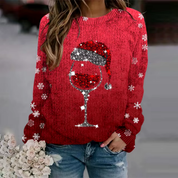 Damen Pullover Festlich Gemütlich Strickmaterial 0