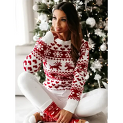 Damen Pullover Gemütlich Warm Strick für Wintertage 1