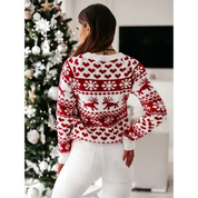 Damen Pullover Gemütlich Warm Strick für Wintertage 2