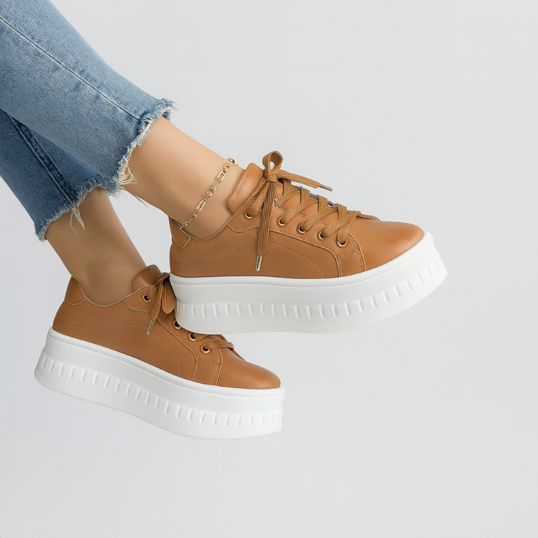 Damen Sneaker – Plateau-Design – Stylisch & Bequem 0