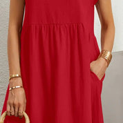 Damen Sommerkleid Mit Taschen Lässig Elegant Bequem Für Alltag Und Freizeit 6