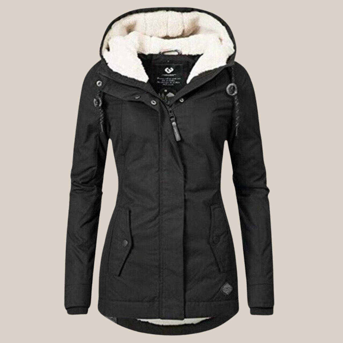 Damen Steppjacke mit Kapuze und wärmendem Fleecefutter für kalte Wintertage 2
