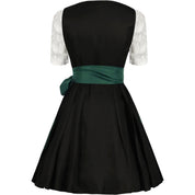 Damen Traditionell Grün und Schwarz Oktoberfest Dirndl Kleid 1