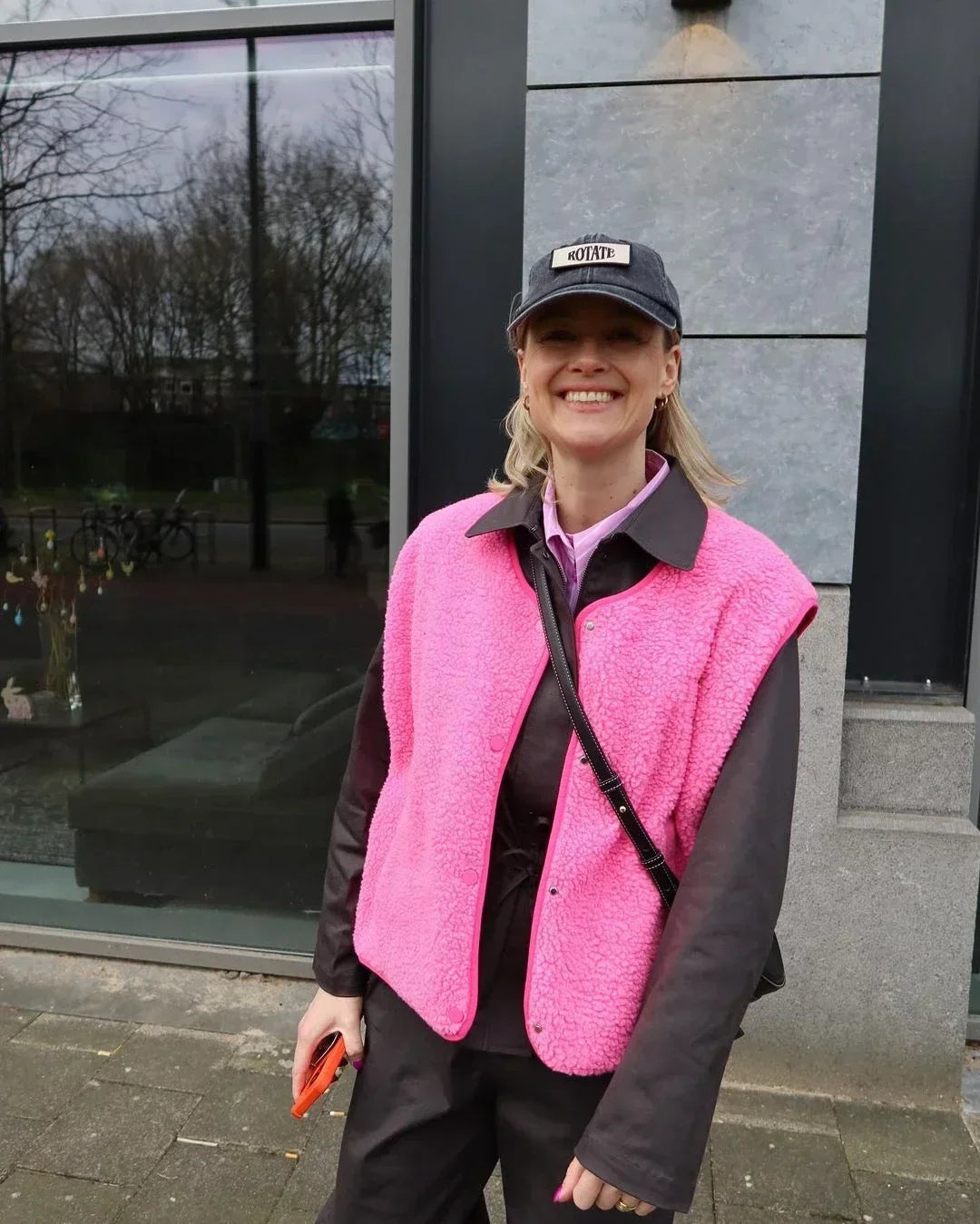 Damen Weste Ärmellos Lockerer Schnitt Kuschelig Warm Vielseitig Layering für Herbst Frühling 3