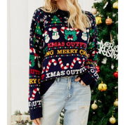 Damenpullover Festlich Warm Strick für Feiertage 1