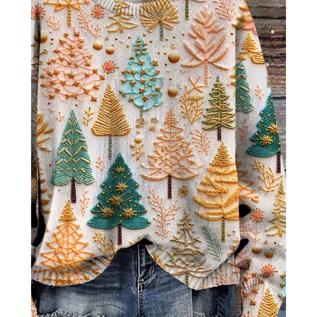 Damenpullover Gemütlich Strickstoff Warm für Wintertage 0