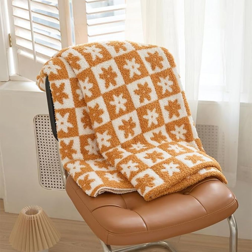 Dekorative Tagesdecke für Frauen mit Blumenmuster aus Mikrofaser 7