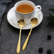 Edelstahl Teelöffel Set 8-teilig Mit Floralem Griffdesign, Rostfrei & Spülmaschinenfest 3