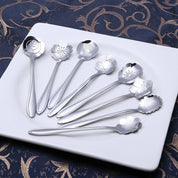 Edelstahl Teelöffel Set 8-teilig Mit Floralem Griffdesign, Rostfrei & Spülmaschinenfest 9
