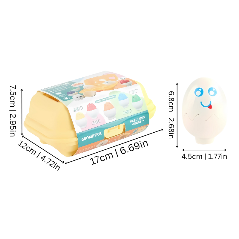 EggMatch | Montessori-Farbenzuordnungs-Eierspielzeug für frühes Lernen und Koordination 2