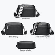 Elegante Damen-Handtasche aus echtem Leder, strapazierfähiges Polyester-Baumwoll-Mischgewebe 1