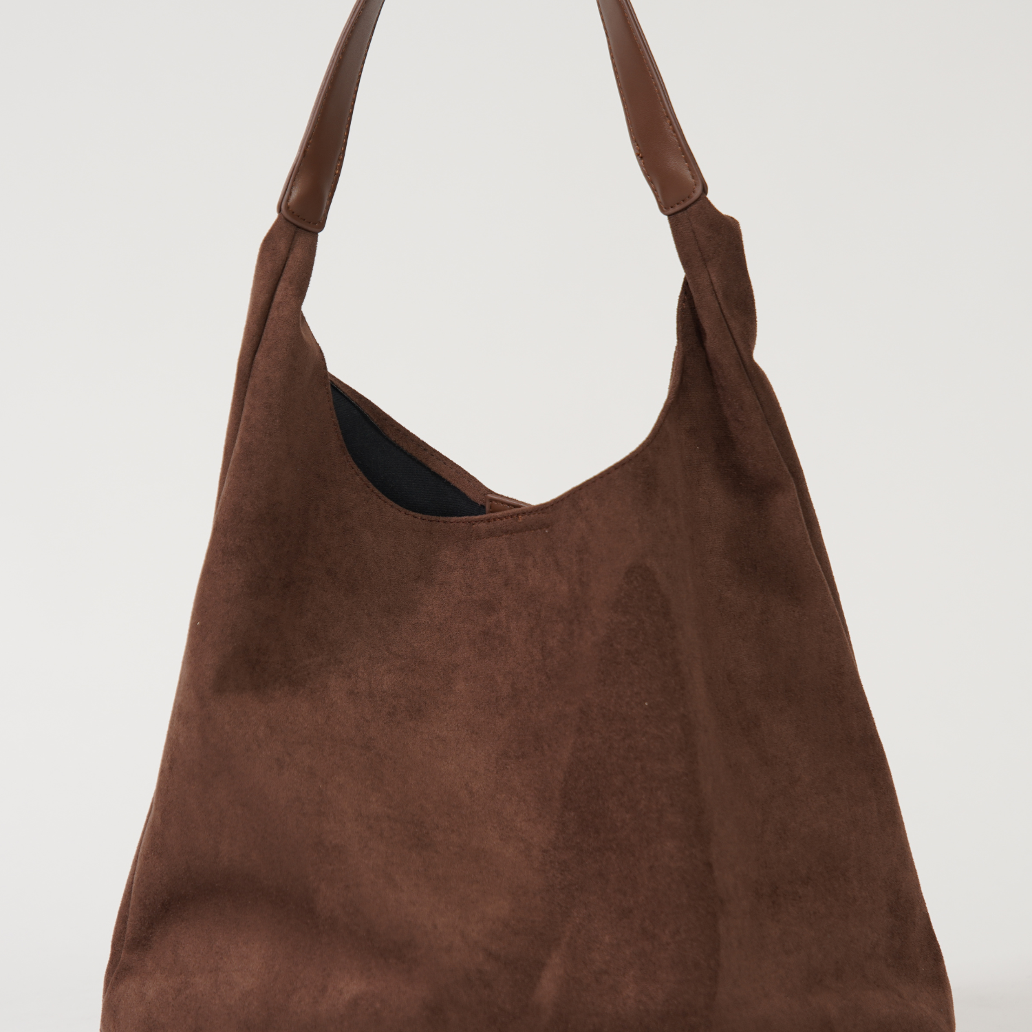 Elegante Damen-Ledertasche, vielseitiges Wildleder 0